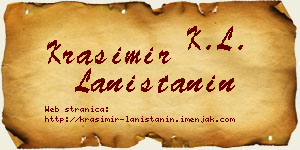 Krasimir Laništanin vizit kartica